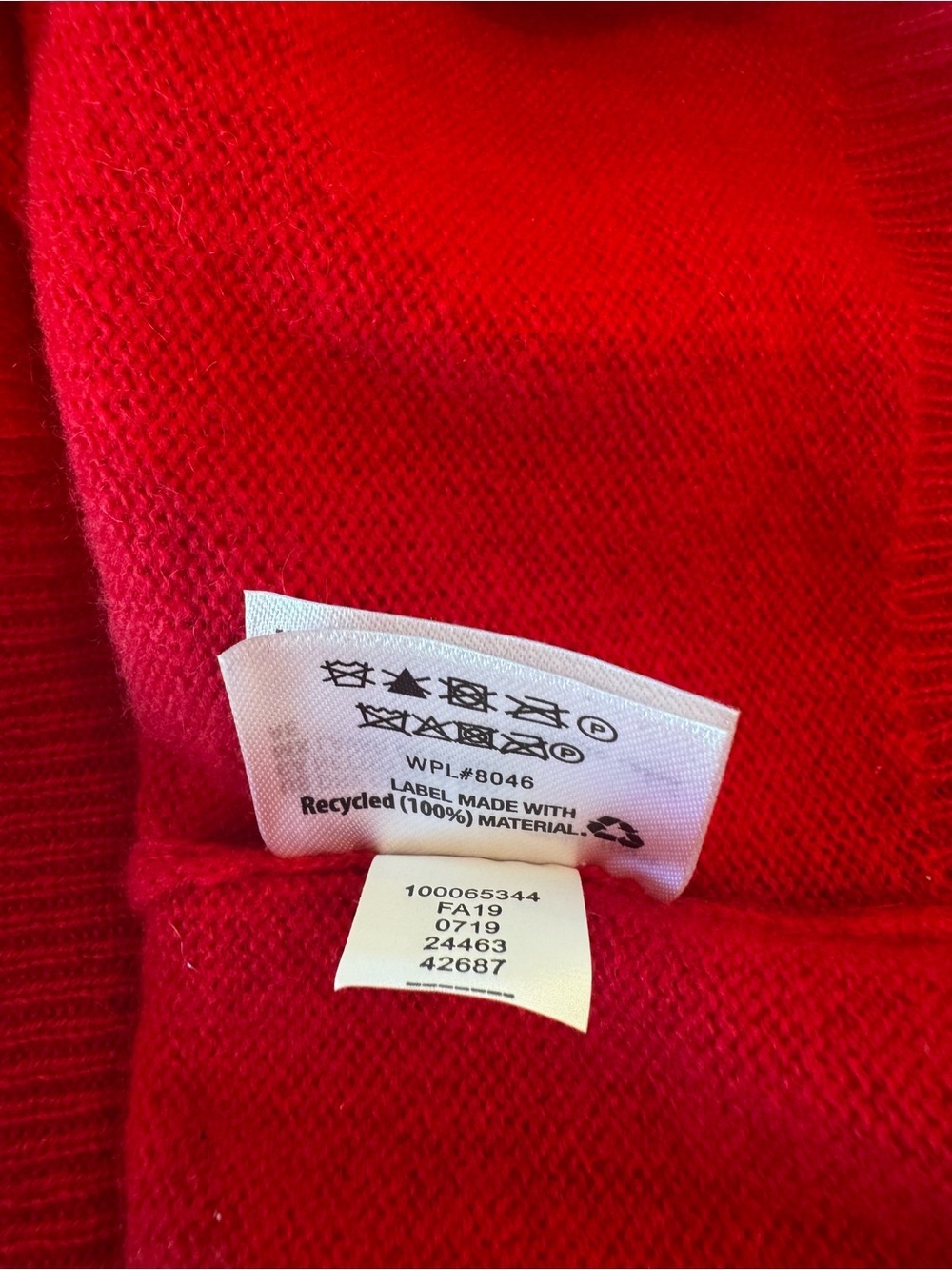 Cashmere Charter Club Soft Luxury Bright Red Crewneck Lightweight Sweater - Picture 8 of 9